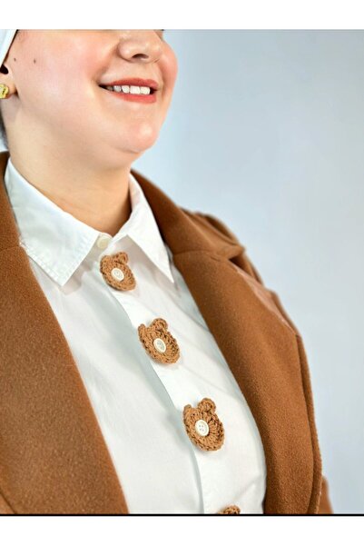 LALE STYLES Hand Knitted Button Ornament – for Children & Adults – Crochet Button Cover