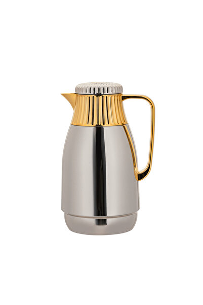 ALSAIF Aram Coffee and Tea Thermos, 2 pieces from Al Saif / Elegant design to suit all tastes, 0.5 liters, gold nickel