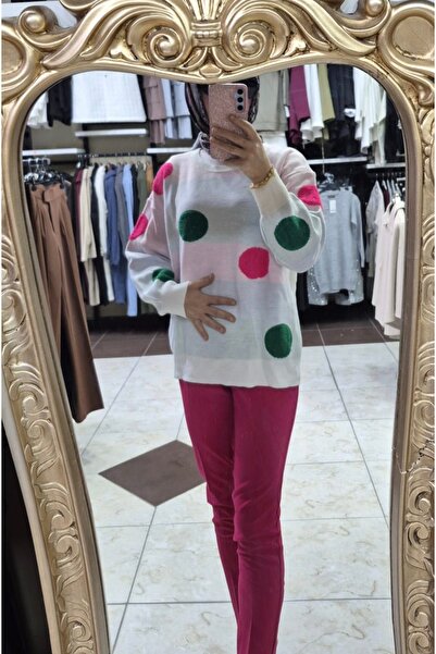 Mintaş Polka Dot Knitwear Sweater