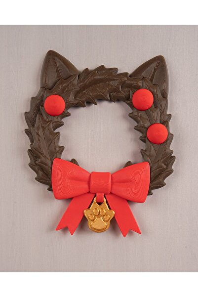 OddieArtStore New Year's Door Ornament with Cat Ears