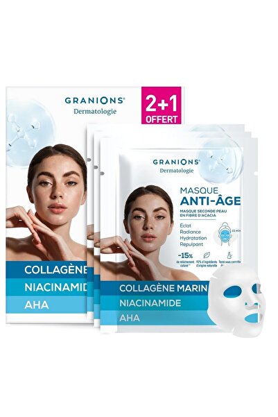 Granions Anti-aging face mask set with brightening effect, Granions, 2+1
