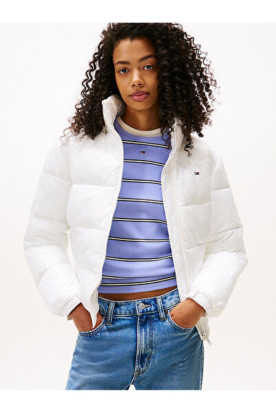 Tommy Hilfiger Kadın Beyaz Şişme Ceket