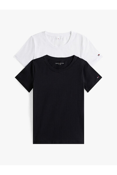 Tommy Hilfiger Kadın Gri S/S Tişört