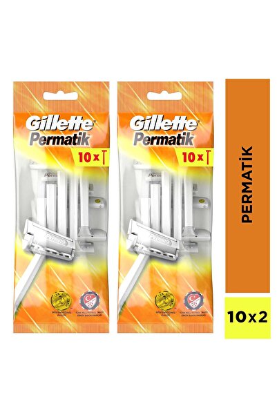 Gillette Permatik Kullan At Tıraş Bıçağı 10 x 2 Adet