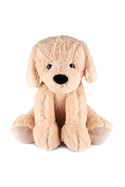 SERSIMO Jucărie de pluș cățeluș gigant, foarte moale și pufoasă, 60x50 cm, maro