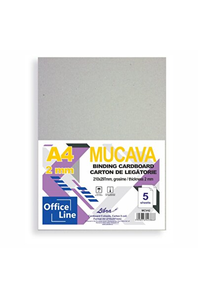 Libra Binding board / A4 cardboard with a thickness of 2 mm, set of 5 sheets