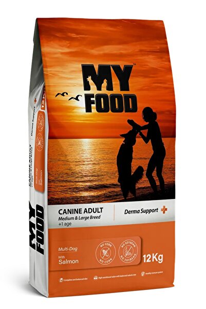 My Food Orta&Büyük Irk Yetişkin Köpek Maması Somonlu– 12 kg