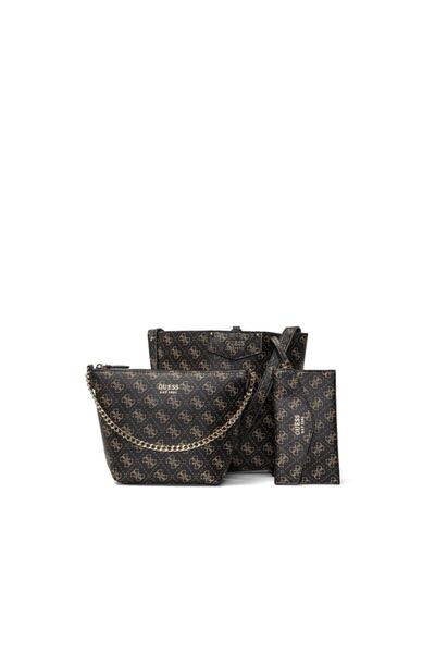 Guess Brown Faux Leather Crossbody Bag for Women