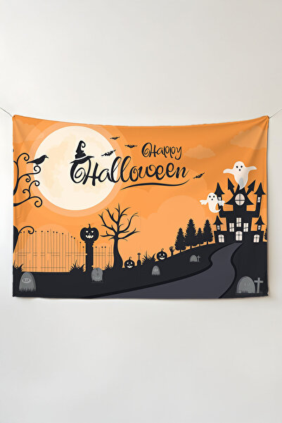 RUGRUMBA Tapiserie de perete de Halloween – Tematică pentru jucători, țesătură de calitate, tapiserie de perete
