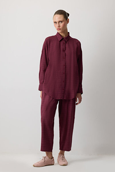 Touché Privé Plaid Shirt Pants Set