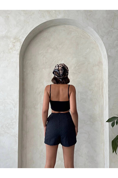 ZENGEZUR MALL Mtxdpn Brodeli Shorts Skirt S255075 Black (161302) (Size: XL)