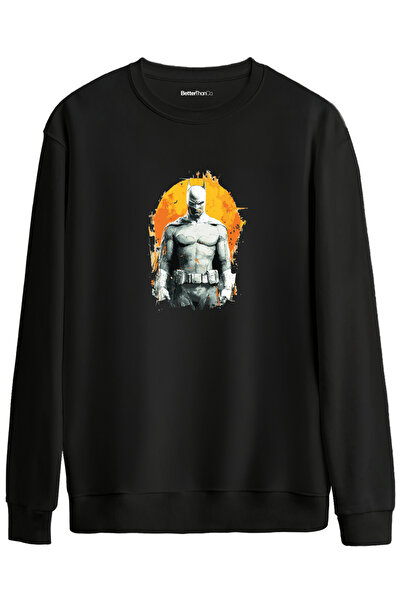 BetterThanCo Whiteman cu imprimeu guler rotund supradimensionat Swea tricou