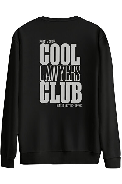 BetterThanCo Clubul Avocaților Cool cu imprimeu guler rotund supradimensionat...