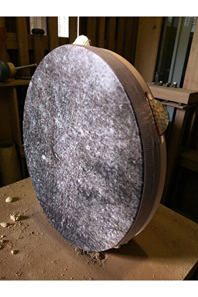 bağlamacı İthal Deri 14 İnç (40.6 cm) Bendir – 6.5 cm Derinlik, Zilli, Paslan...