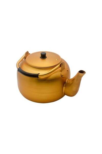 Meven Set Beauty Golden Metal Tea Kettle – 1.5 L – Traditional Design with Insulated Handle - WS-KG152