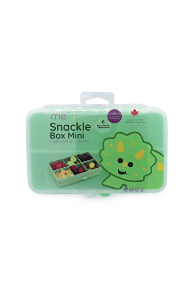 Melii Snack Box 6 Compartments, Dinosaur Print