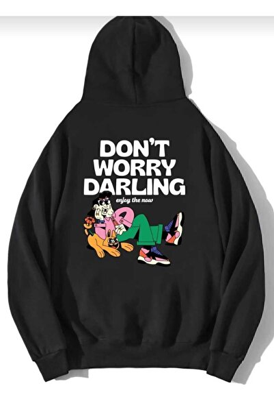 Hunors Sportswear & Company لا تقلق يا حبيبتي مطبوع سويت شيرت قطني موديل بغطا...