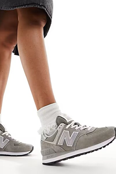 New Balance Ml574 Evg Leather Mens Sneaker Genuine Leather Men's Casual Sports Shoes Gray