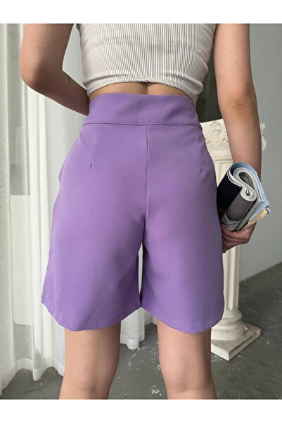 ZENGEZUR MALL Mtxdpn Buttoned Shorts Mdl24326 Lilac (162820) (Size: S)