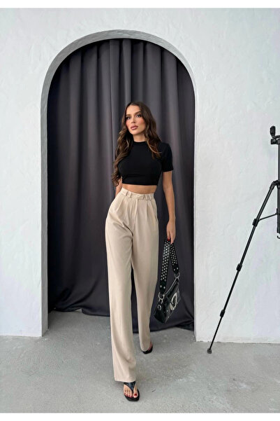 ZENGEZUR MALL Drnds Hooked Trousers Cream (162052) (Size: XL)