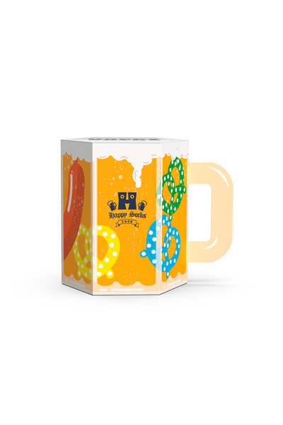 Happy Socks 3 Pack Beer Glass Socks Gift Set