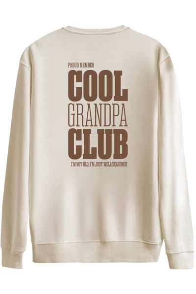 BetterThanCo Cool Grandma Club Printed Crew Neck Oversized Sweatshirt
