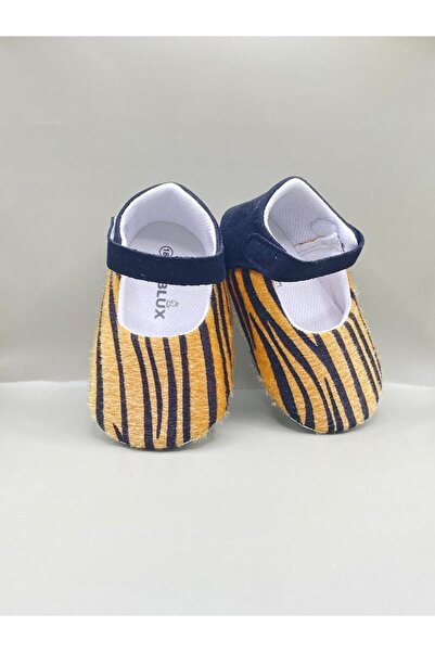 BEBLUXBABY Leopar Babet Kız Bebek Ayakkabısı