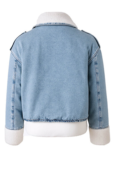 trender 26kg07000013 Blue Women's Coat 4712