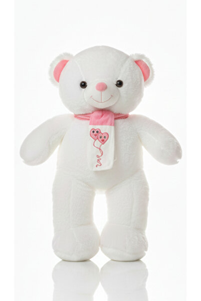 POLLYTOYS PELÜŞ OYUNCAKTA DÜNYA MARKASI Ayıcık Atkılı Seri 90cm - Yumuşak & S...