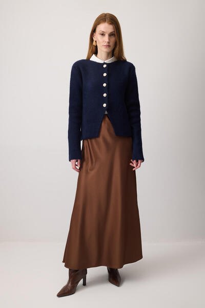 Touché Privé GOLD BUTTONED KNITWEAR CARDIGAN