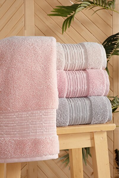 Fiesta Tekstil منشفة طوكيو الطبيعية مقاس 50×90 سم، عبوة من 4 قطع