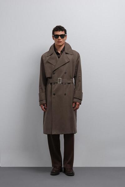 Antioch Light Brown Relax Fit Men's Trench Coat