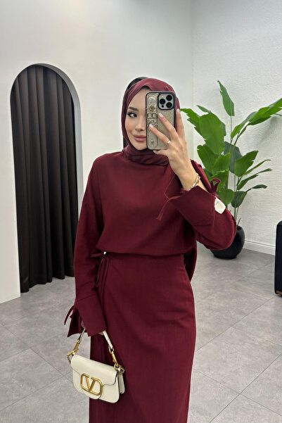 Thebomb Ada Linen Double Skirt Set