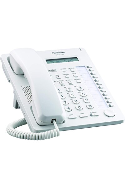 PANASONIC KX-AT7730 Corded PBX Phone with Display - White