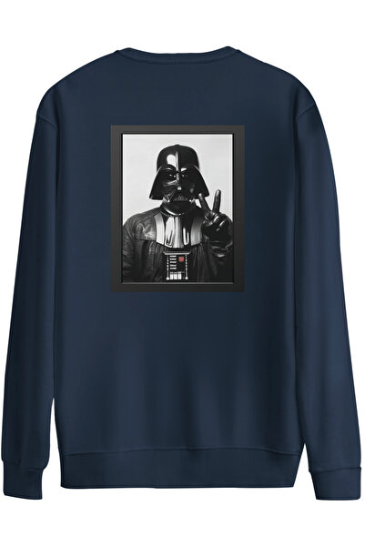 BetterThanCo Mistrul păcii cu imprimeu guler rotund supradimensionat Swea tricou