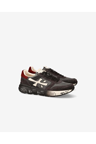 Premiata Women's Soft Suede Leather Lace-Up Super Light Outsole Brown Sneaker Mick 7719-Brown