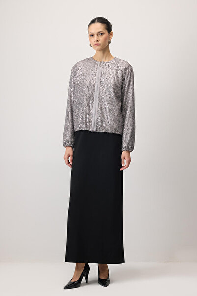 Touché Privé Zippered Sequin Jacket