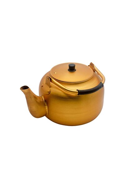 Meven Set Beauty Golden Metal Tea Kettle – 1.5 L – Traditional Design with Insulated Handle - WS-KG152