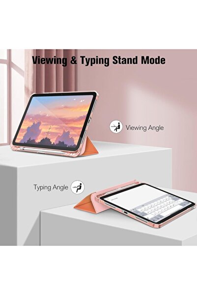 m.tk moveteck iPad 11. Nesil A16 11-Inch/10Th Generation 10.9-Inch 2025 Compatible Case Flip Cover with Pen Compartment Color Changing