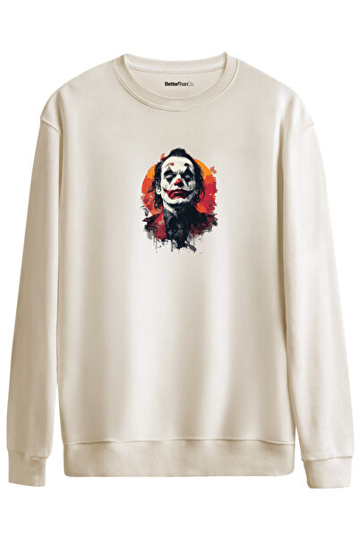 BetterThanCo Сумний принт на велосипедному комірі Oversize Sweatshirt