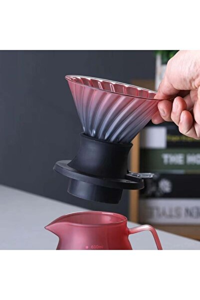 Meven Set Beauty Gradient Glass Coffee Dripper – 250 ml
