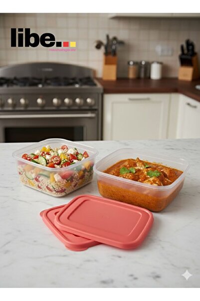 LİBE Square Storage Box Set 2X1500 ml