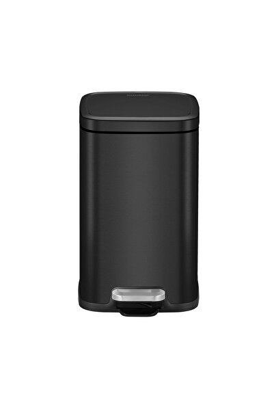 FACKELMANN LONDON 4L trash can, matte black, with pedal, for kitchen, office or bathroom