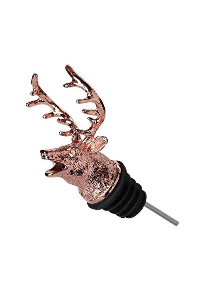 zola Wine bottle aerator, deer shaped, height 10 cm, stainless steel, brown
