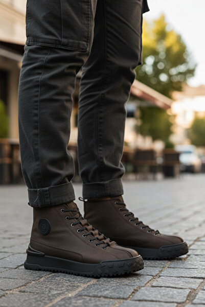 Bulldozer Anthracite Nubuck Genuine Leather Non-Slip Men's Boots 260014 m