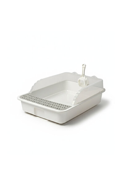 PisiMall Cat Litter Box, Sarsaila, Open, 50x37x18 Cm