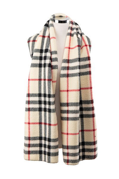 AQUABERRY Soft Plaid Premium Winter Scarf - Beige
