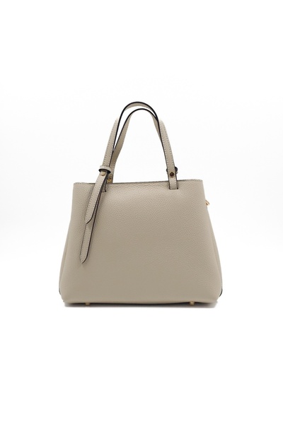 Posete Fagaras Martine Leather Purse - Beige, Casual Bag Made of Genuine Leather, Handbag, Bags