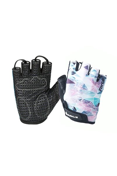 Burnlab Flex Gym Gloves - Small, White (Weightlifting, Cycling, Crossfit)