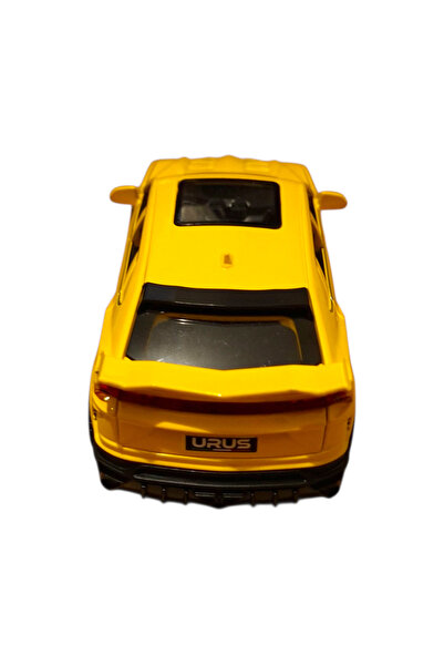 Vision XXI Lamborghini Urus Car, Metal Model, 1:32, Diecast, Spring Mechanism, 16cm, Yellow